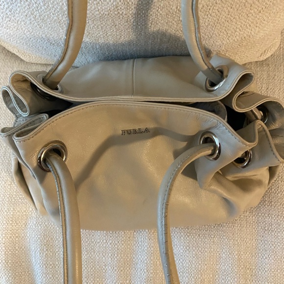 Furla Taupe Leather Top Handle Bag. Excellent used condition. Preloved - Picture 13 of 15